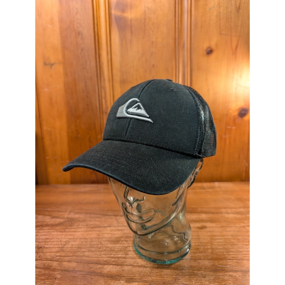 Quiksilver Grounder Trucker Hat - Black Snapback #1080